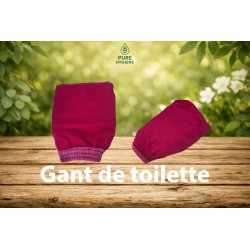Gant de Gommage Haute Qualité rouge carmin