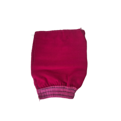Gant de Gommage Haute Qualité rouge carmin